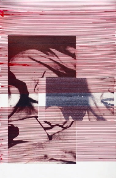 Aisha Hussain IN MY MEMORY 2008 Ink and collage on wasli 14 x 22 in.