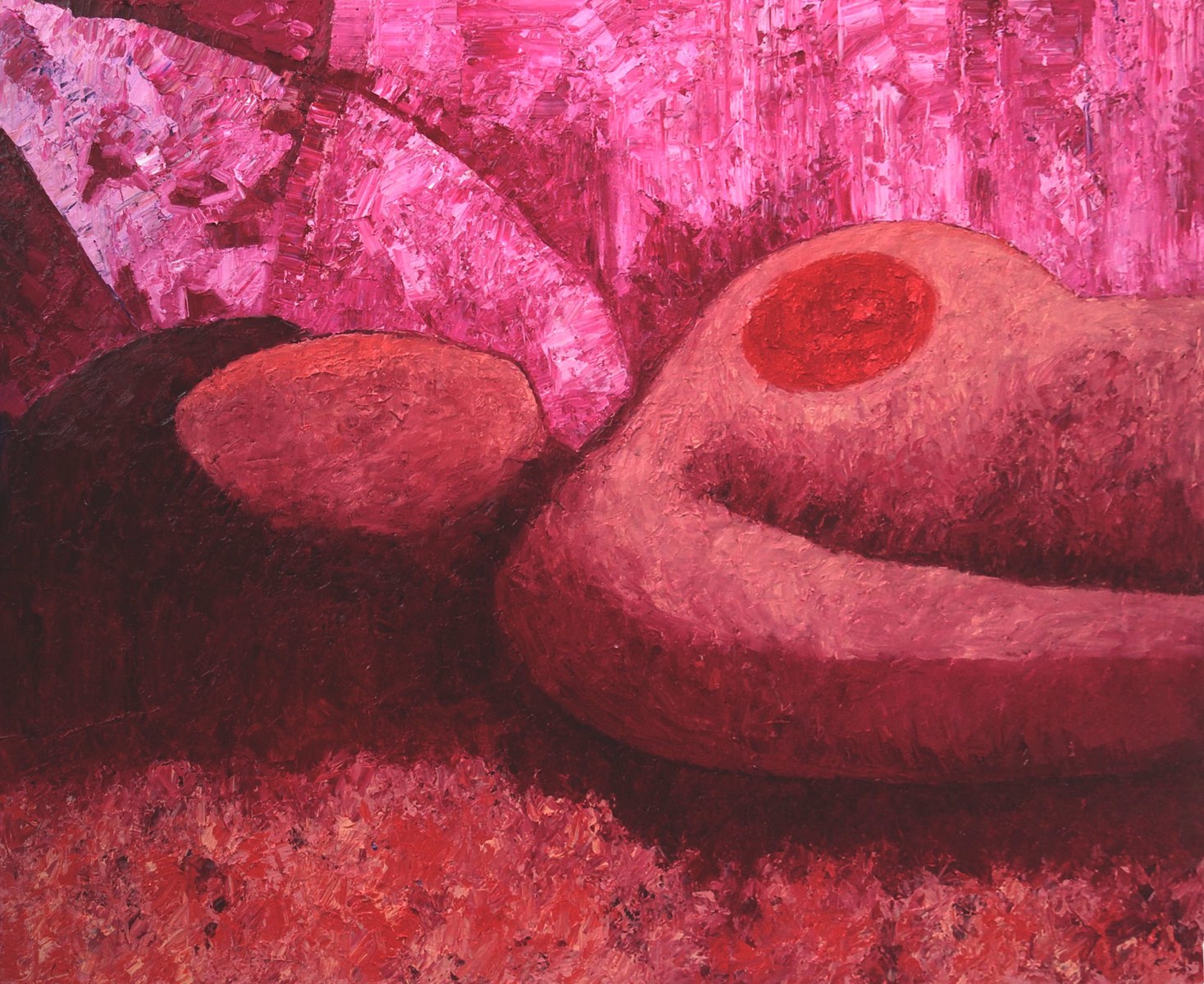 Sharmistha Ray BED OF ROSES #3 2013 Oil on canvas 60 x 72 in.