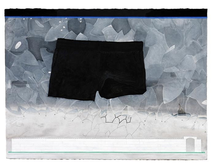 Anandajit Ray MIST 2008 Watercolor and gouache on paper 22 x 30 in.
