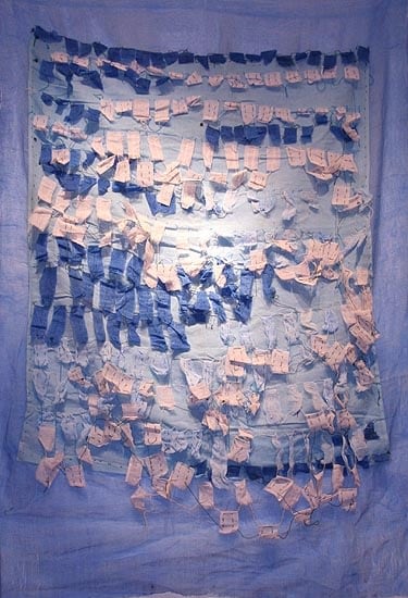 Smriti Dixit KRISHNA KRISHNA 12 2006 Mixed media on fabric 56 x 39 in.