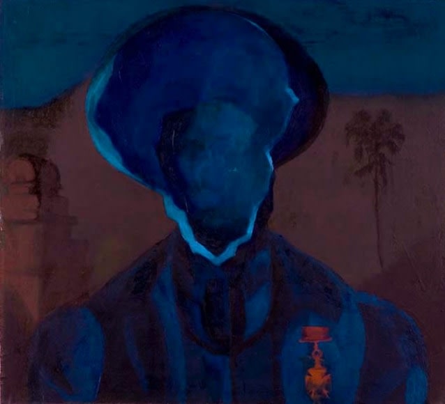 Ahmed Ali Manganhar HOLLOW MAN I Acrylic on board 20 x 23 in.