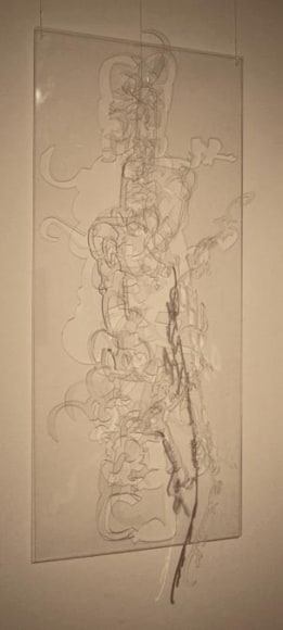 Amna Ilyas UNTITLED 10 2011 Acrylic 36 x 16 in.