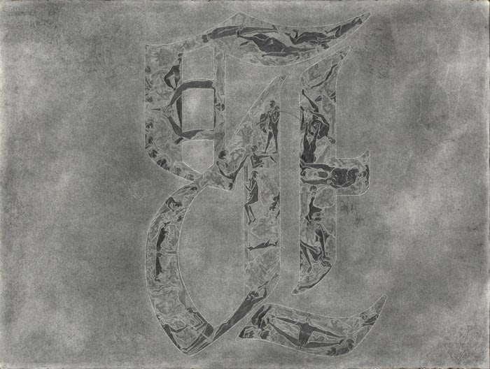 Debnath Basu DISSECTION OF DICTIONARY OF PHILOSOPHY "B" 2007 Mixed media on paper 22 x 30 in.