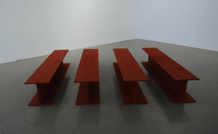 Rasheed Araeen Sculpture No 1 1965 Steel, paint 12 x 12 x 72 in.