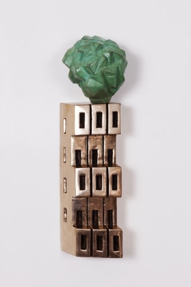 Gigi Scaria Philosopher's Stone (Detail View) 2017 Bronze 12 x 4.5 x 3.5 in. (x5)