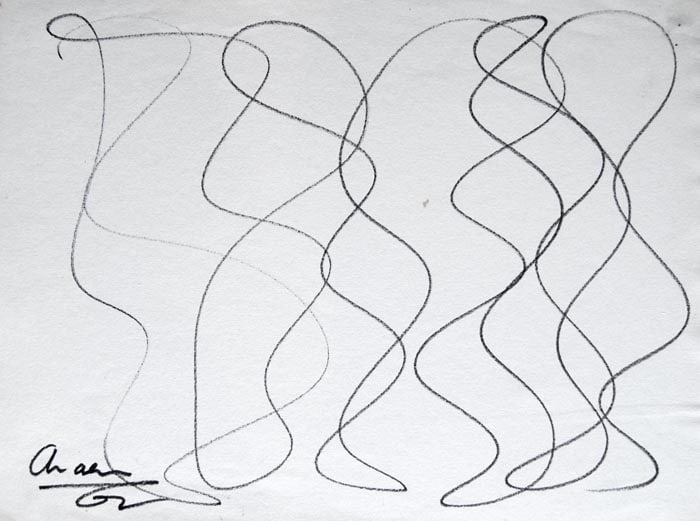 Rasheed Araeen Series B (1-3) Felt tip on paper 11 x 16 in. NFS