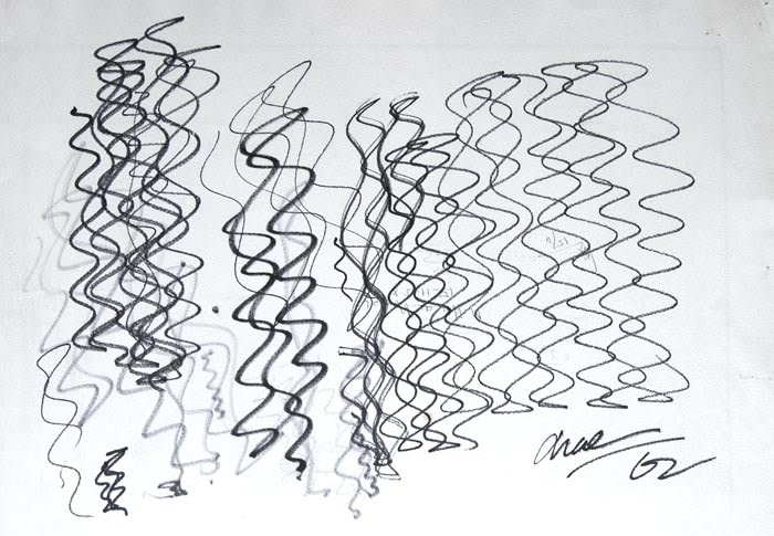 Rasheed Araeen Series B (1-3) Felt tip on paper 11 x 16 in. NFS