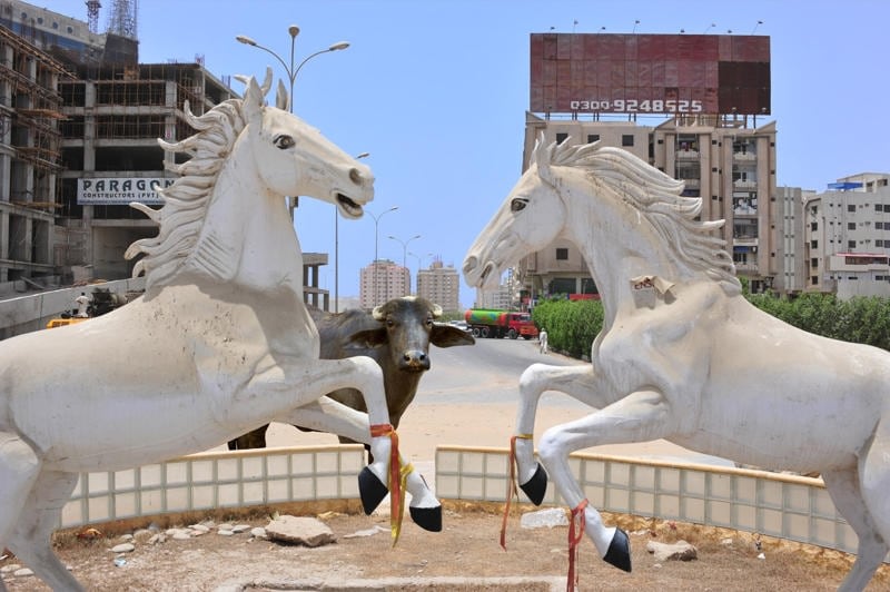 Huma Mulji WHITE CEMENT AND MARBLE DUST 2008 C-print on photographic paper 29 x 45 in.
