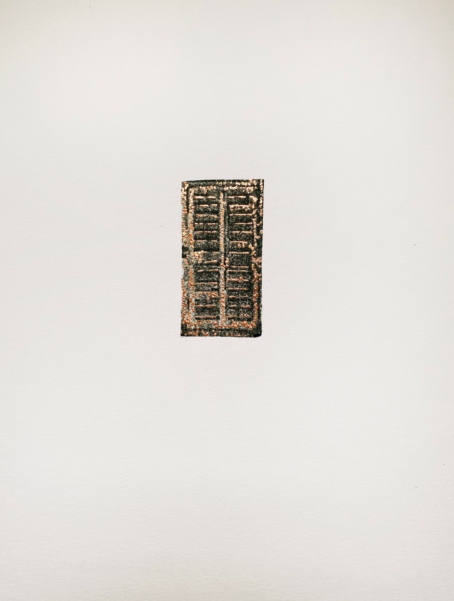 Najmun Nahar Keya Corinthian Dhaka (13) Charcoal, graphite, rabbit skin glue, copper, on Fabriano archival paper 11 x 14 2019