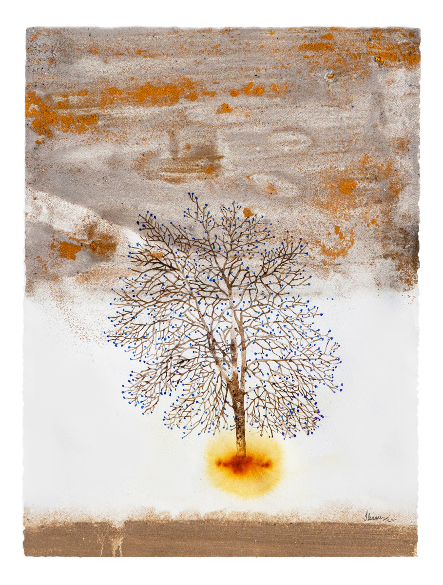 G. R. Iranna Under the Planet (4), 2022 Mixed media on paper 30h x 22w in