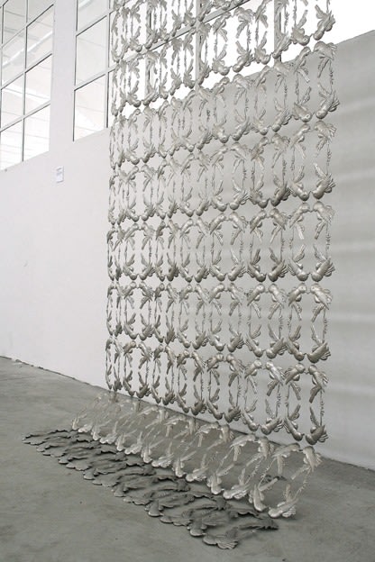 Adeela Suleman After All It's Always Somebody Else Who Dies 2, 2010 Steel 111 x 60 in