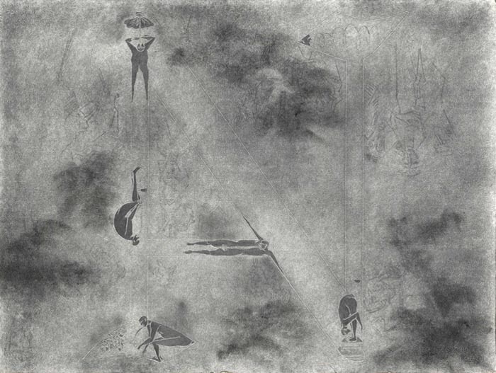Debnath Basu DISSECTION OF DICTIONARY OF PHILOSOPHY "N" 2007 Mixed media on paper 22 x 30 in. SOLD