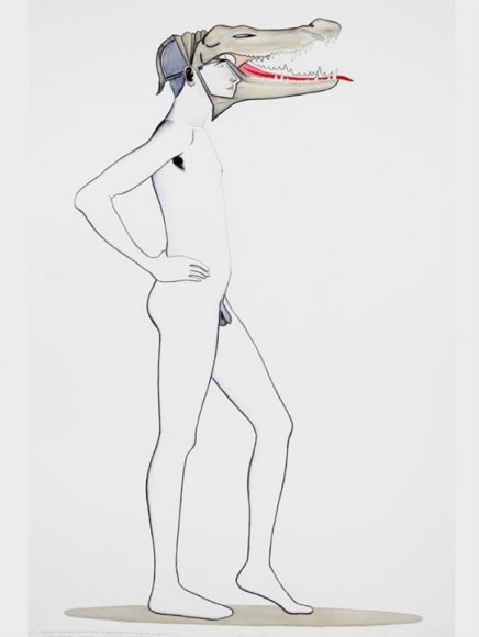 Surendran Nair The Doctrine of the Forest (Cuckoonebulopolis) I 2007 Mixed media on paper 60 x 40 in.