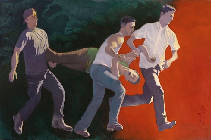 Ijaz ul Hassan JOURNEY OUT OF DARKNESS 2007 Oil on canvas 48 x 72 in.