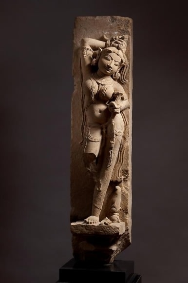 Surasundari Central India, Madhya Pradesh c. 10th Century Sandstone Height: 37 in.