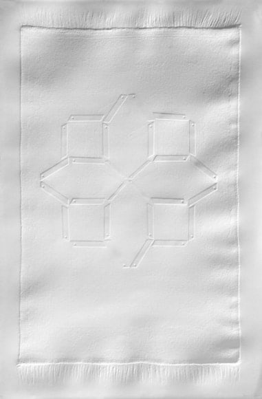 Abdullah M. I. Syed DEVOID II (Ed. of 3) 2009 Embossing on paper 47 x 30 in.