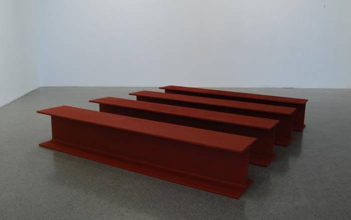 Rasheed Araeen Sculpture No 1 1965 Steel, paint 12 x 12 x 72 in.