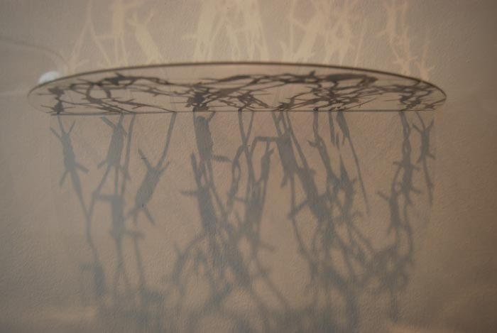 Amna Ilyas UNTITLED 4 2010 Acrylic with Metalizing 24 x 24 in.