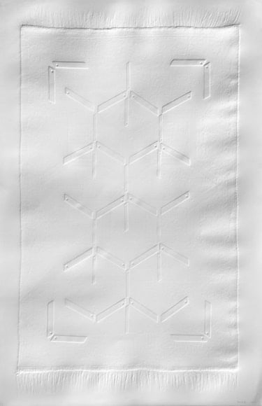 Abdullah M. I. Syed DEVOID IV (Ed. of 2) 2009 Embossing on paper 47 x 30 in.