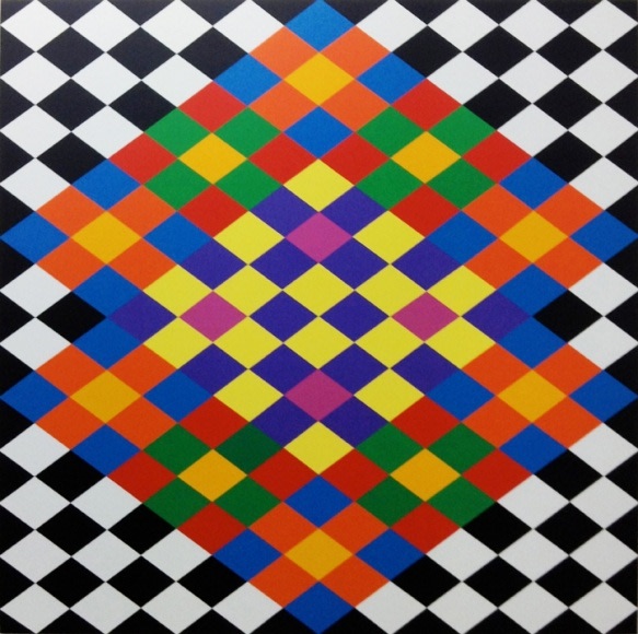 Rasheed Araeen Opus AA 1 2016 Acrylic on canvas 63 x 63 in.