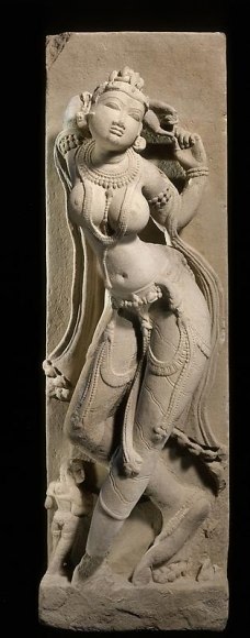 Goddess Central India Sandstone c. 11th Century 28 in.