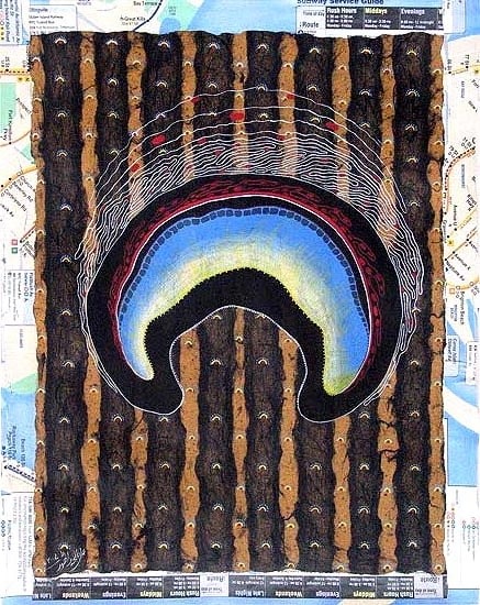 Talha Rathore THE HEART SETTLES II 2007 Gouache on Wasli 14 x 11 in. SOLD