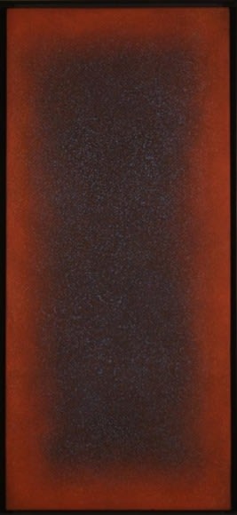 Natvar Bhavsar GUNTHAN II 2005 Oil on canvas 38.5 x 16.5 in.