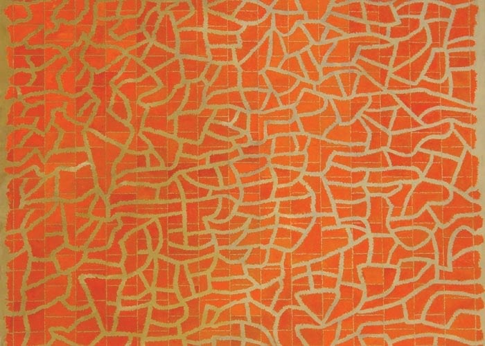 Akhilesh BEAUTIFULLY UNTITLED 2007 Acrylic on canvas 33 x 45 in. SOLD