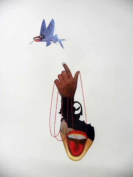 Avishek Sen UNTITLED 7 2010 Mixed media on paper 18.5 x 24 in.