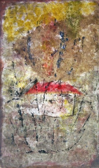 Yogendra Tripathi UNTITLED 3 2007 Acrylic on canvas 60 x 35 in.