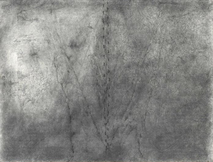 Debnath Basu DISSECTION OF DICTIONARY OF PHILOSOPHY "A" 2007 Mixed media on paper 22 x 30 in.