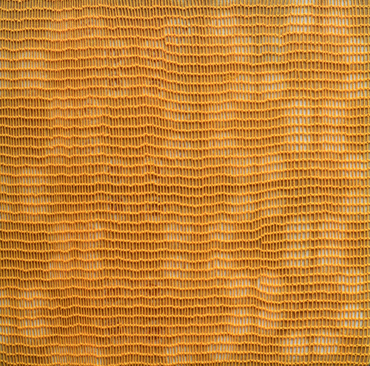 Shobha Broota Untitled (Orange Pattern), 2017 Wool on canvas 40h x 40w in