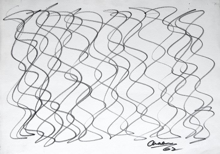 Rasheed Araeen Series B (4-6) Felt tip on paper 11 x 16 in. NFS