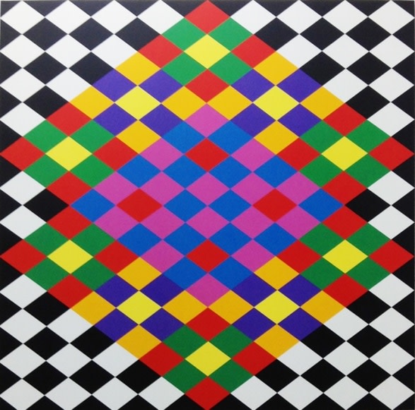 Rasheed Araeen Opus AA 2 2016 Acrylic on canvas 63 x 63 in.