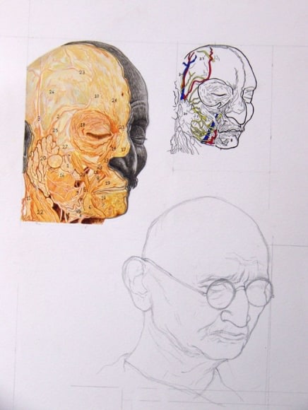 Debanjan Roy UNTITLED 1 2009 Acrylic on paper 14 x 11 in.