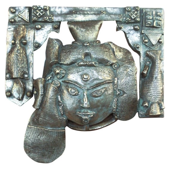 K. Laxma Goud PORTRAIT RELIEF 6 2007 Bronze casting 21 x 21 x 4 in. SOLD