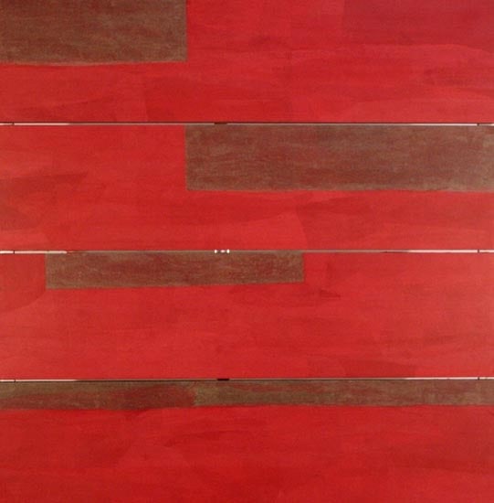 Yogesh Rawal UNTITLED 18 2007 Tissue paper, cellulose & synthetic resin on wood 48 x 48 in.
