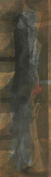 Manish Pushkale FRIDAY'S NIGHT 2008 Oil on canvas 48 x 14 in.