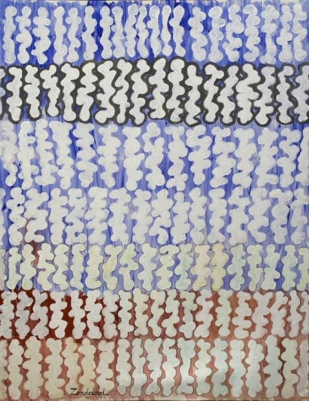 Charles-Hossein ZENDEROUDI UNTITLED 2014 Acrylic and tempera on canvas 44 x 58 in.