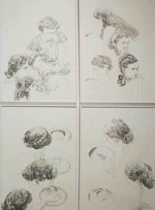 Puja Puri SUBMISSIVE SOUP REBELLION 2010 Graphite on fabriano paper 80 x 60 in.