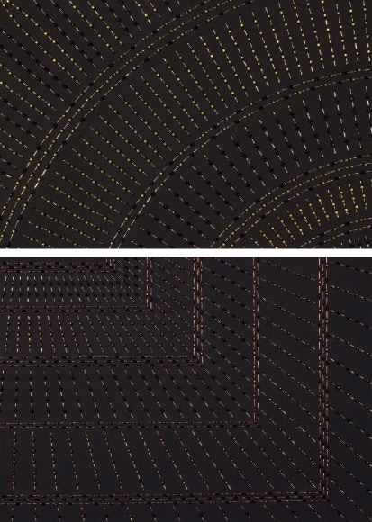 Anila Quayyum Agha Kaaba Series (Details Shots) 2016 Mixed media on paper