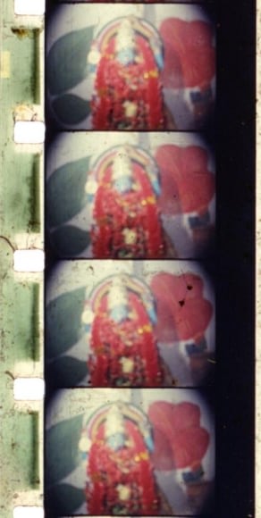 Ashish Avikunthak Film strip from Kalighat Fetish 1999 16 mm film 23 min.