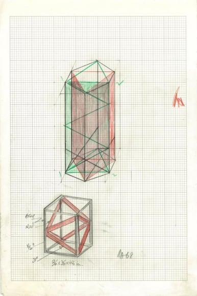 Rasheed Araeen Original Drawings for Sculpture (5-8) 1965- 68 Various NFS