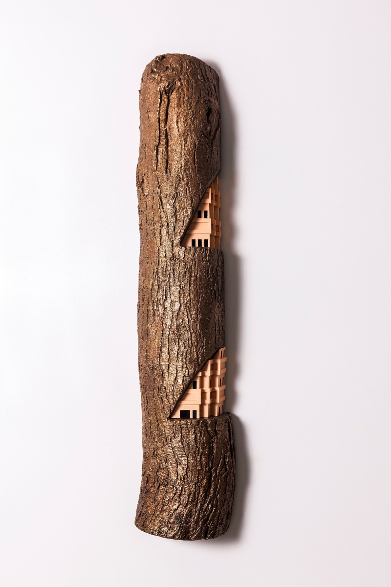 Gigi Scaria Skin Deep, 2017 Bronze and plastic 30.50 x 6 x 3.50 in