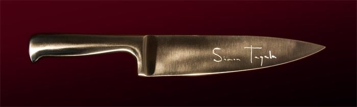 Simon Tegala MURDER WITH IMPUNITY 2010 Stainless steel and ink on paper Dimensions variable
