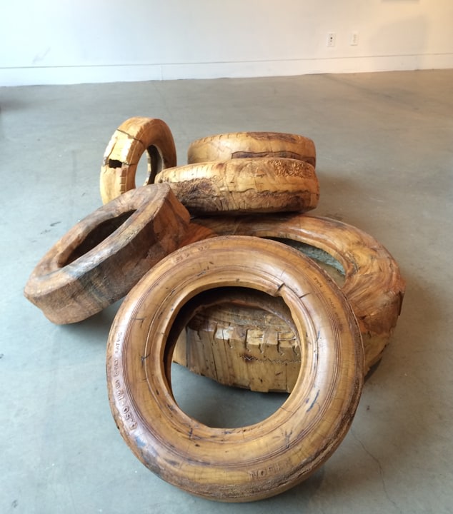 Debanjan Roy, Untitled (Tires Installation), 2013