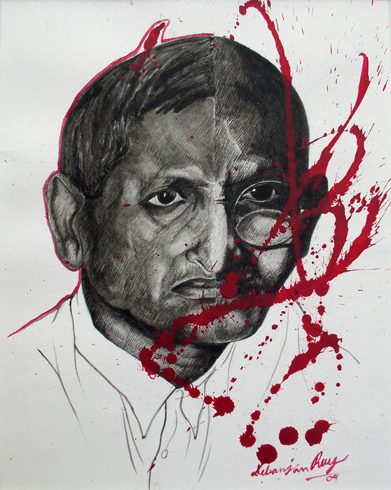 Debanjan Roy, Untitled 8, 2009, Acrylic on paper, 14 x 11 in