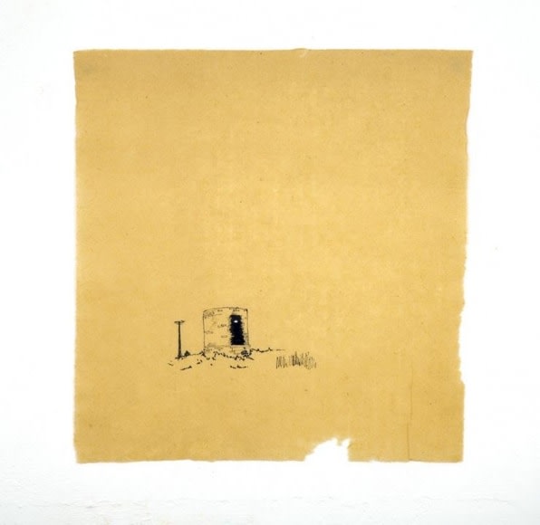 Saad Qureshi Untitled 7 Ink on Chinese paper 16.5 x 17 in NFS