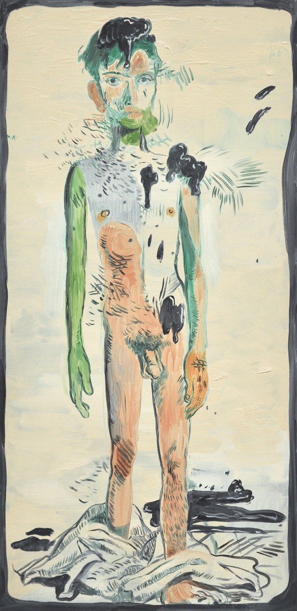 Salman Toor Humiliated Ancestor 1 2016 Oil on panel 10 x 8 in.