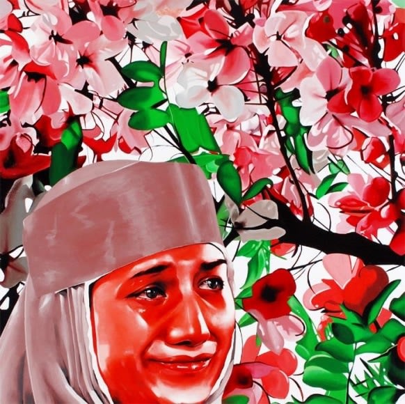 Binoy Varghese SEARCHING FOR THE MISSING - I 2009 Acrylic on canvas 48 x 48 in.